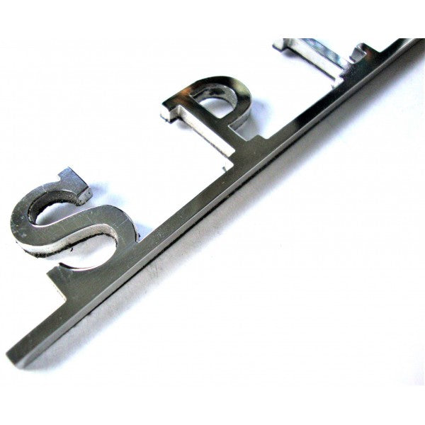 SPLITTY script in stainless steel by AAC