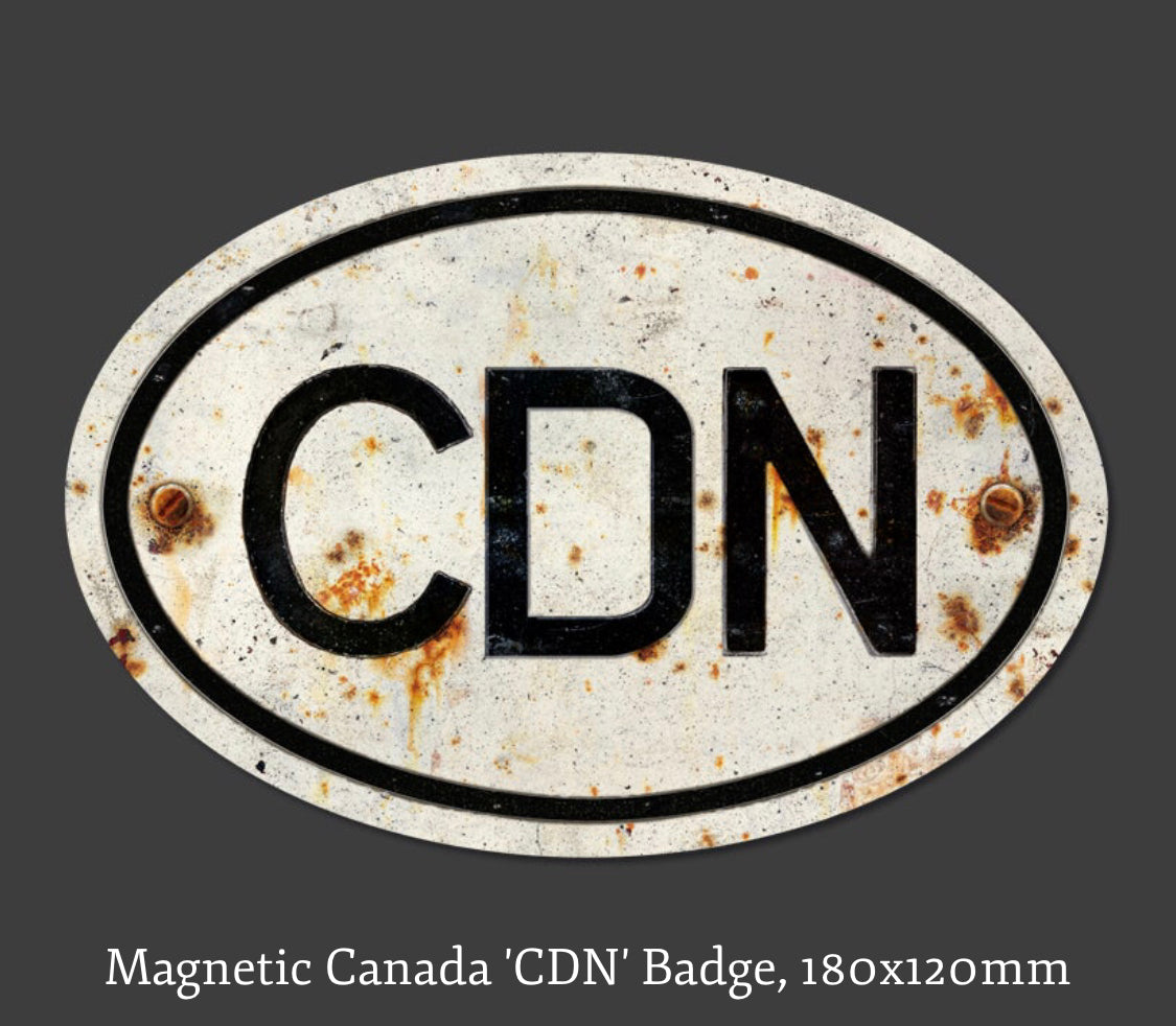 Magnetic Patina Canada CDN Country Badge