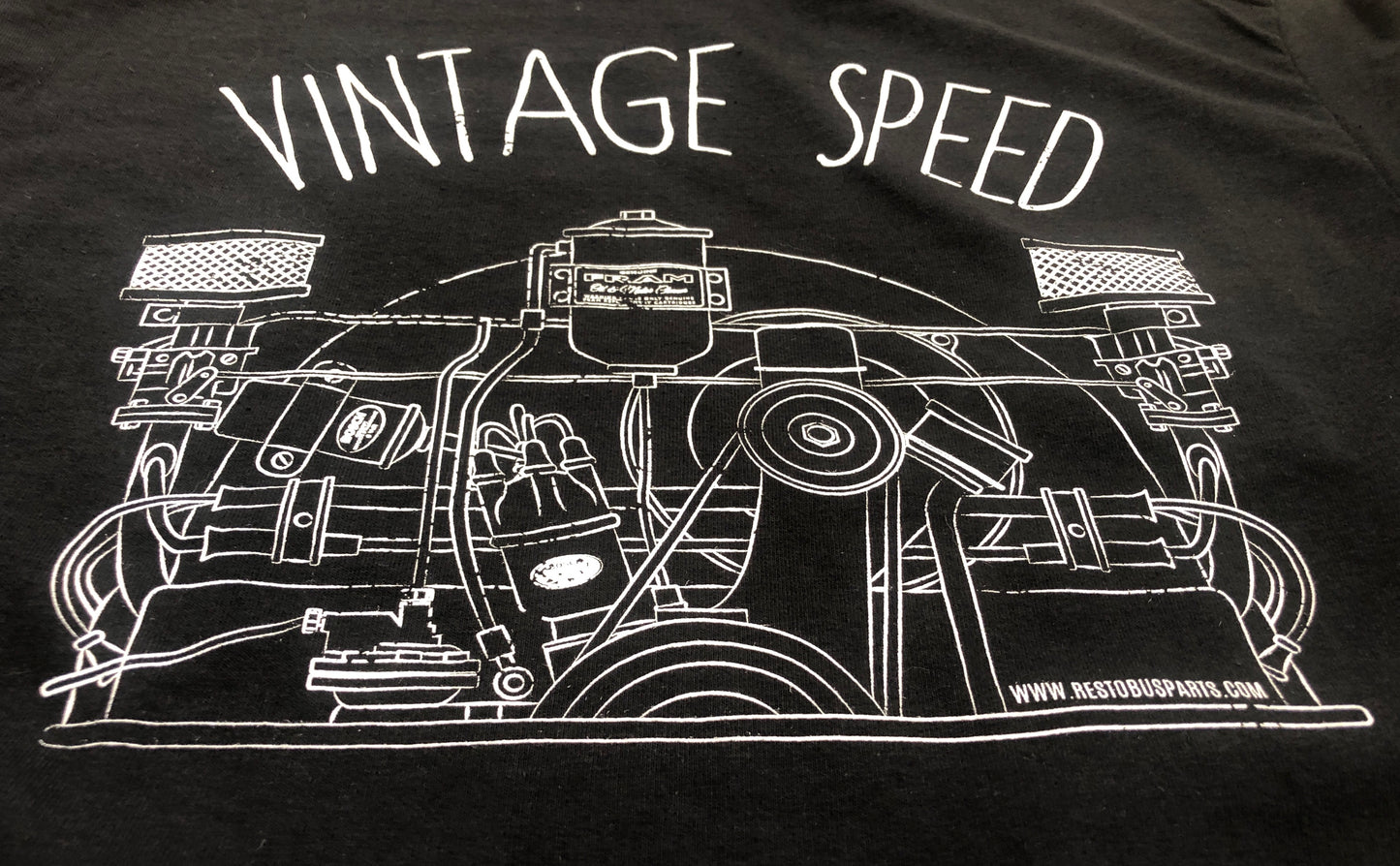 Vintage Speed Black T Shirt