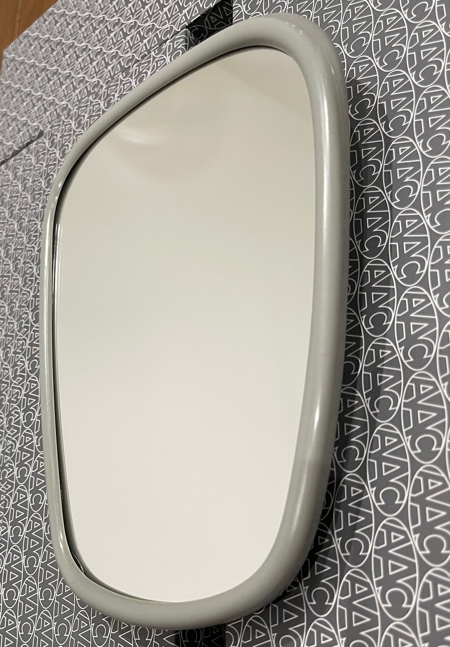 Mirrors with Gray side rubber frame - Pair