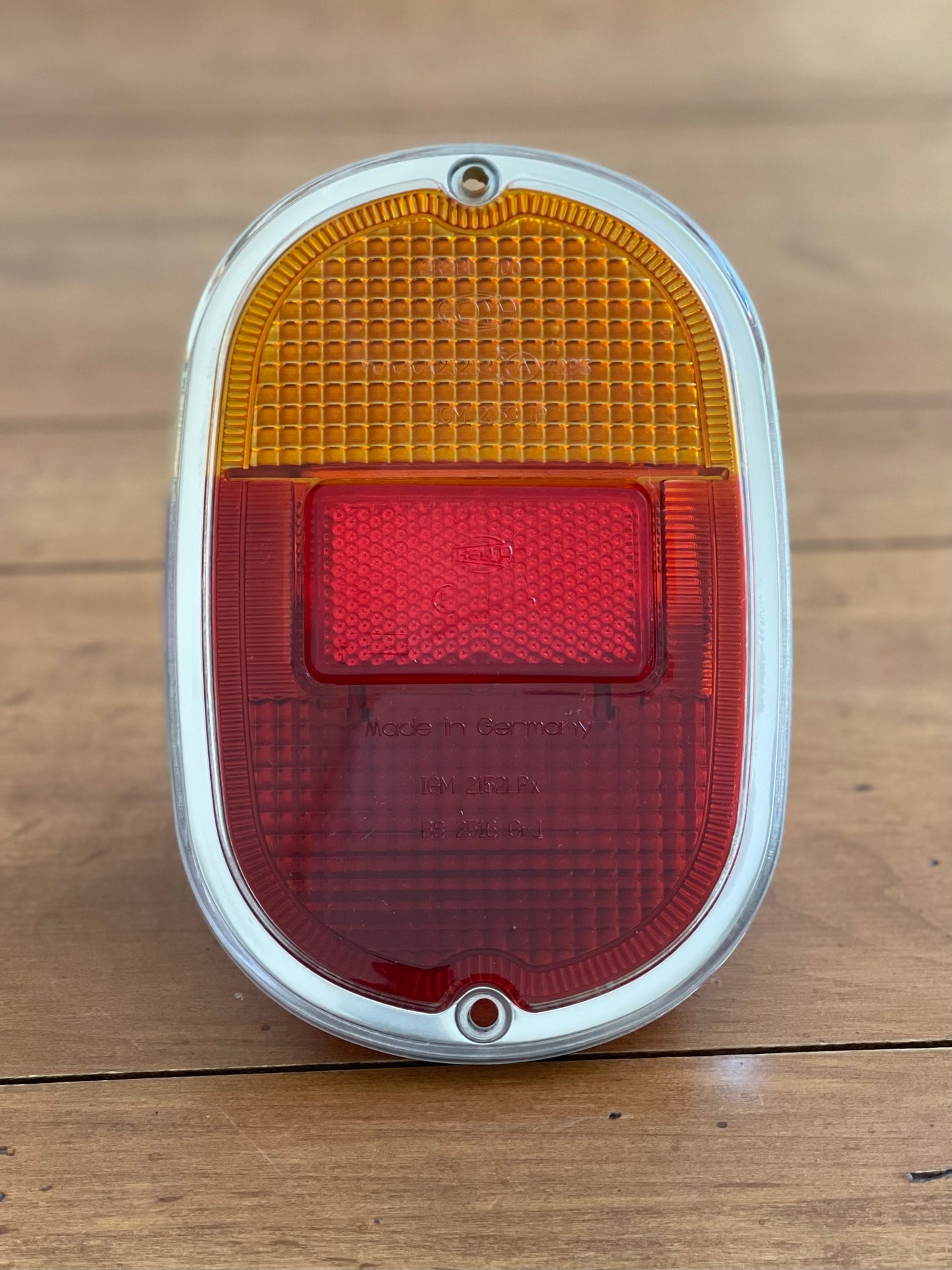 Hella rear light orange and red lense.