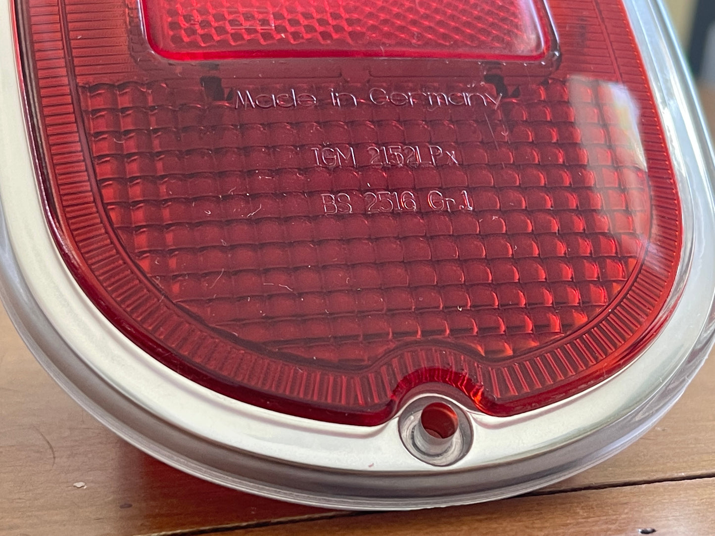 Hella rear light orange and red lense.