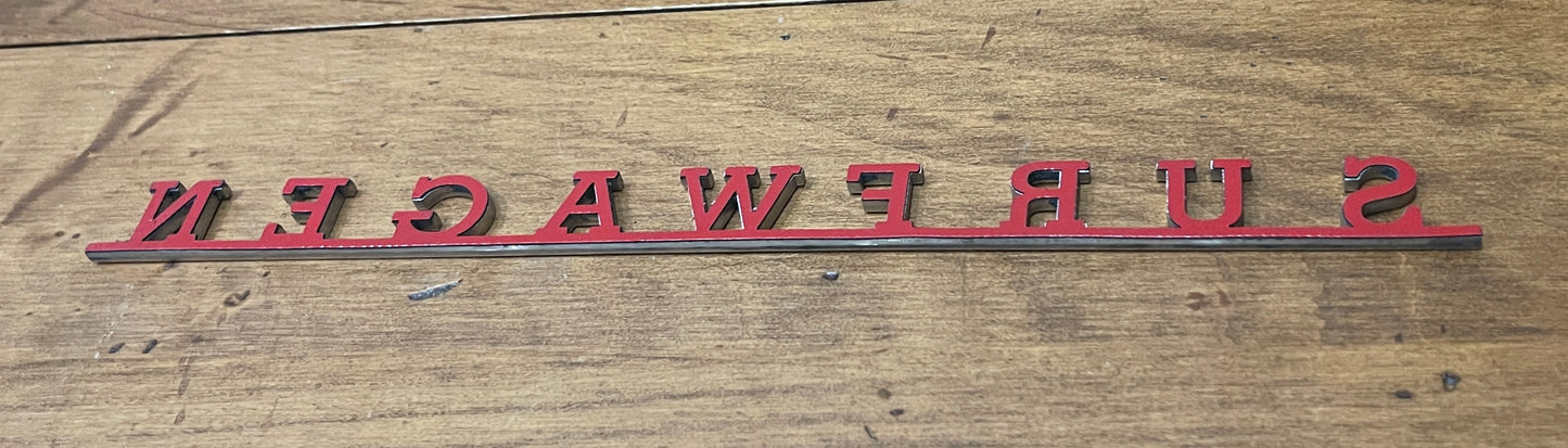 SURFWAGEN Stainless Steel Script