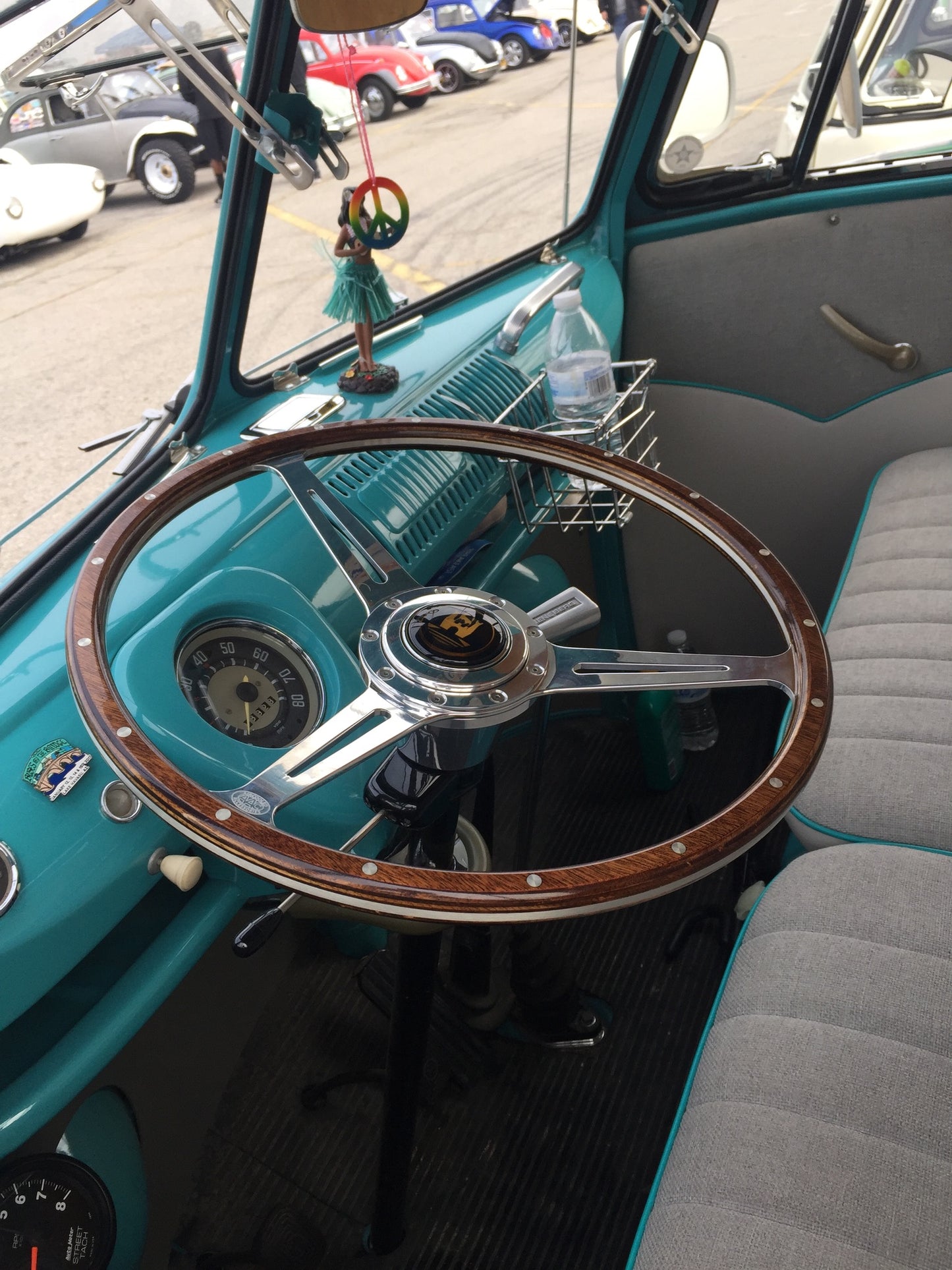 Steering wheel - Polished - For Split Bus by Aircooled Accessories .