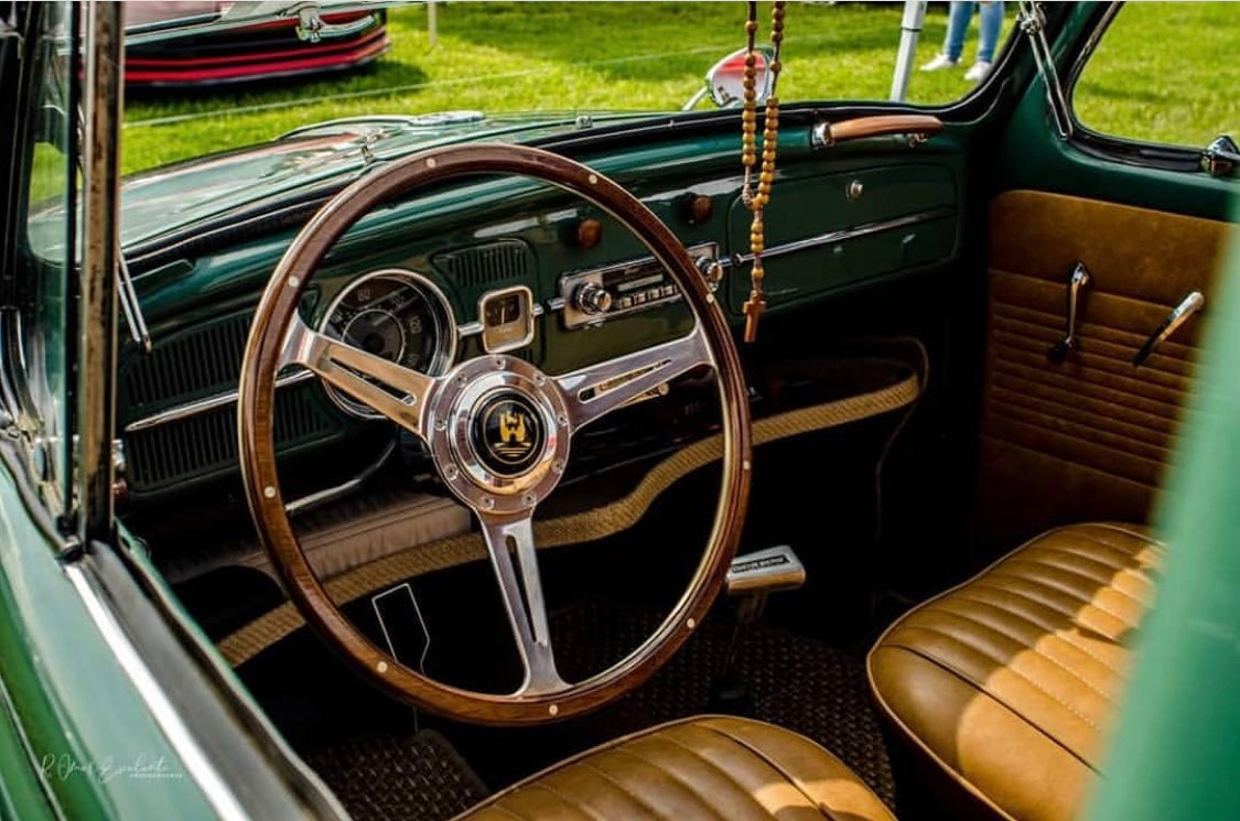 Steering wheel by Aircooled Accessories for Beetle/Ghia/Type3 - Slotted.