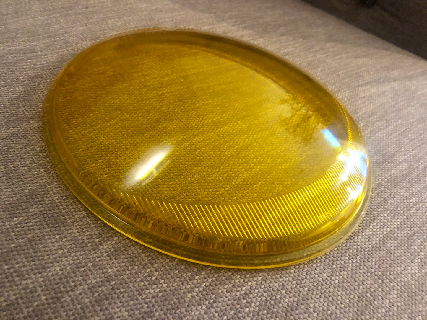 Yellow Hella Headlamp Glass USA Spec.