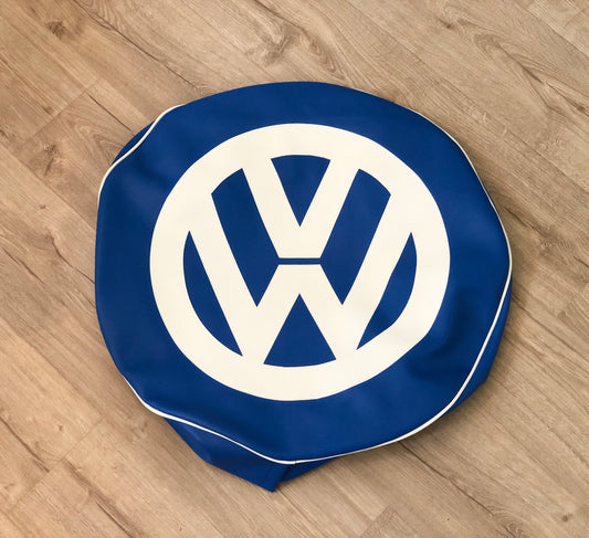Spare Wheel Cover In Regal Blue With White Logo