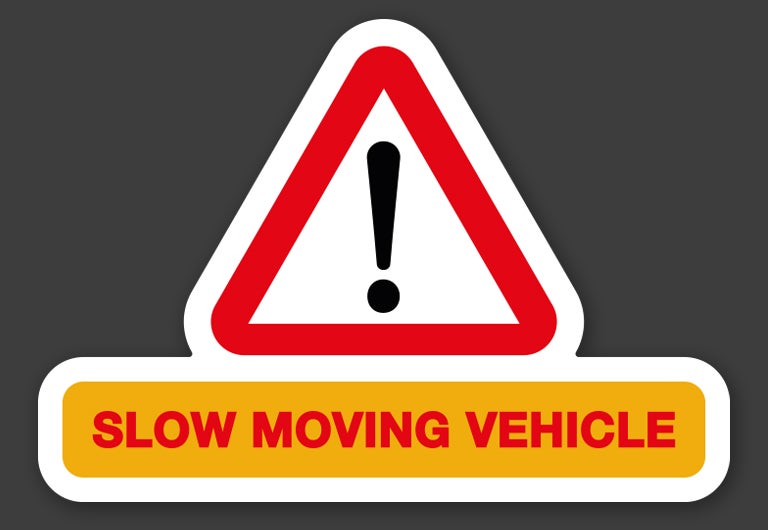 SLOW MOVING VEHICLE MAGNETIC SIGN