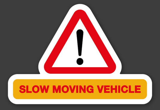 SLOW MOVING VEHICLE MAGNETIC SIGN