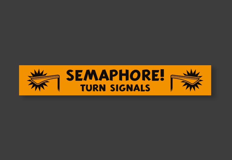 SEMAPHORE TURN SIGNALS MAGNET OR STICKER