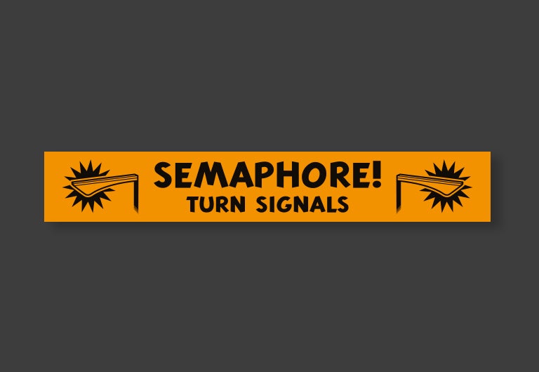 SEMAPHORE TURN SIGNALS MAGNET OR STICKER