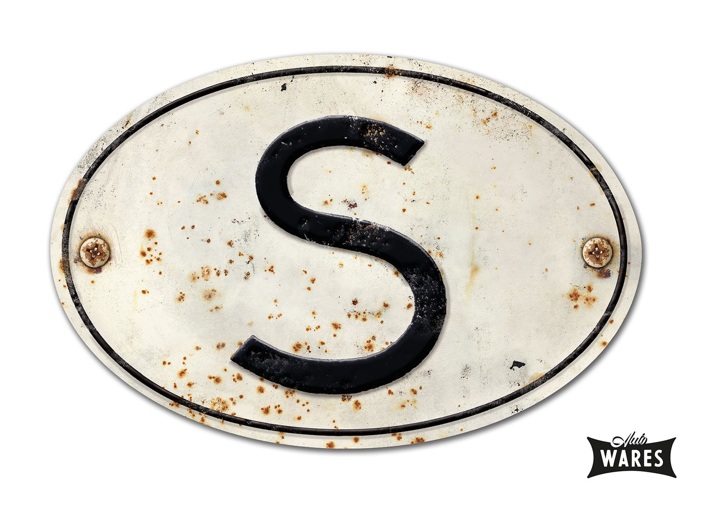 MAGNETIC SWEDEN "S" COUNTRY BADGE