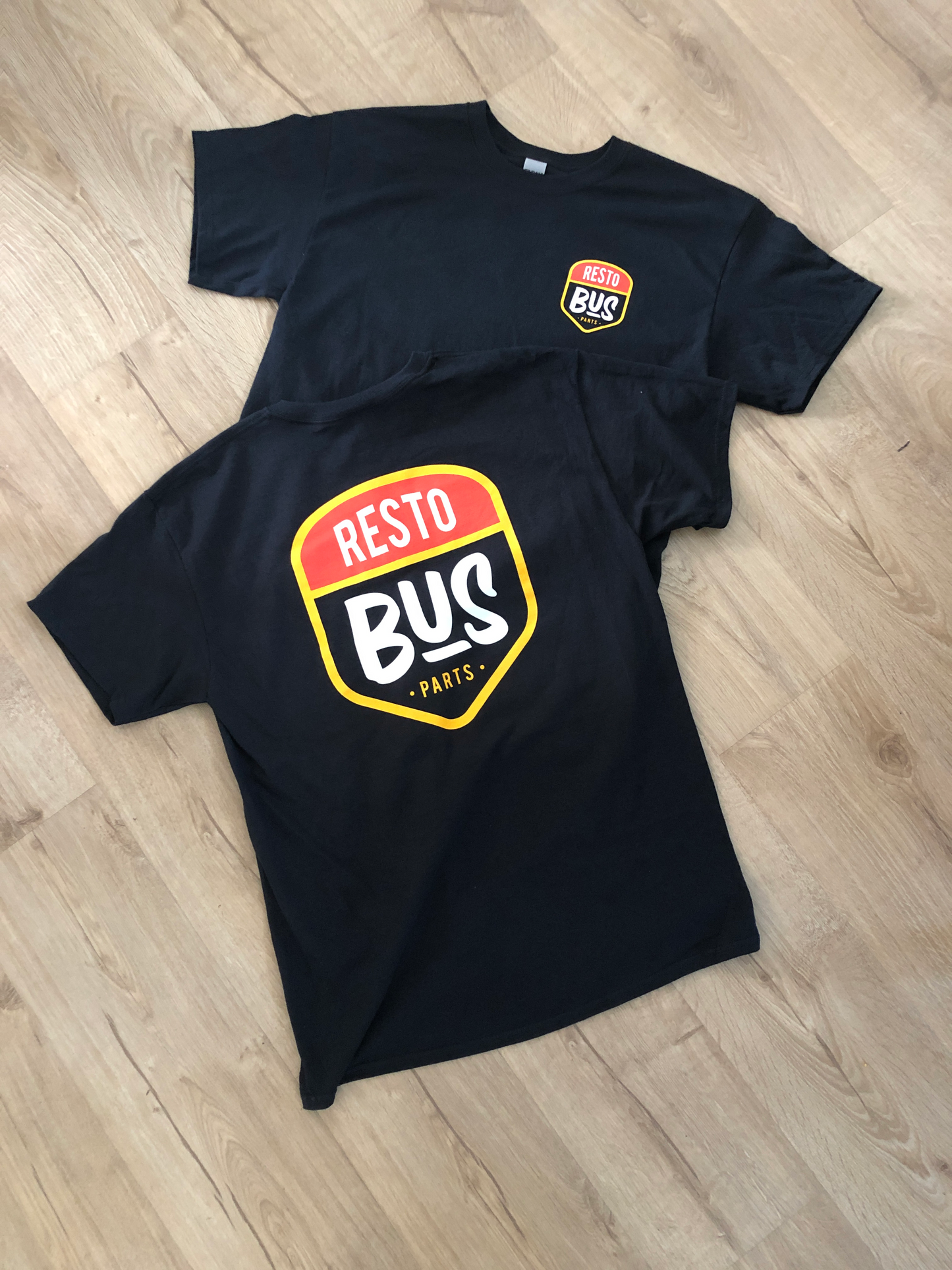 Resto Bus Parts Logo T Shirt - Black
