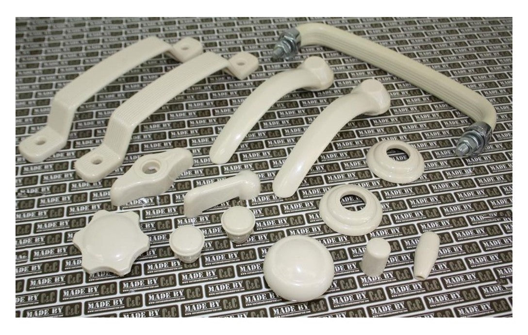 Complete Cab Plastics Set In Ivory - Fits 1955 to 1963