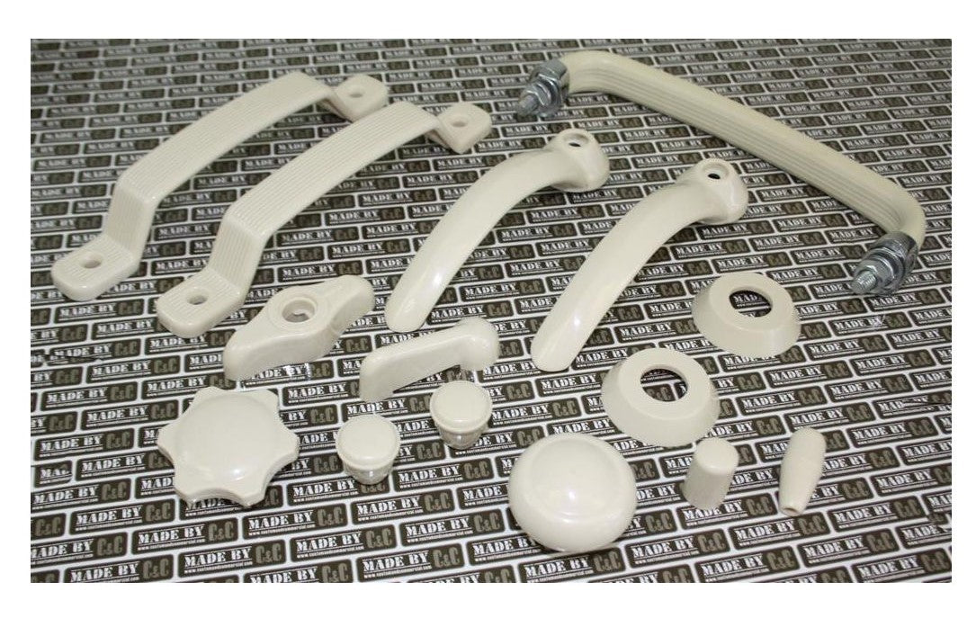 Complete Cab Plastics Set In Ivory - Fits 1964 to 1966