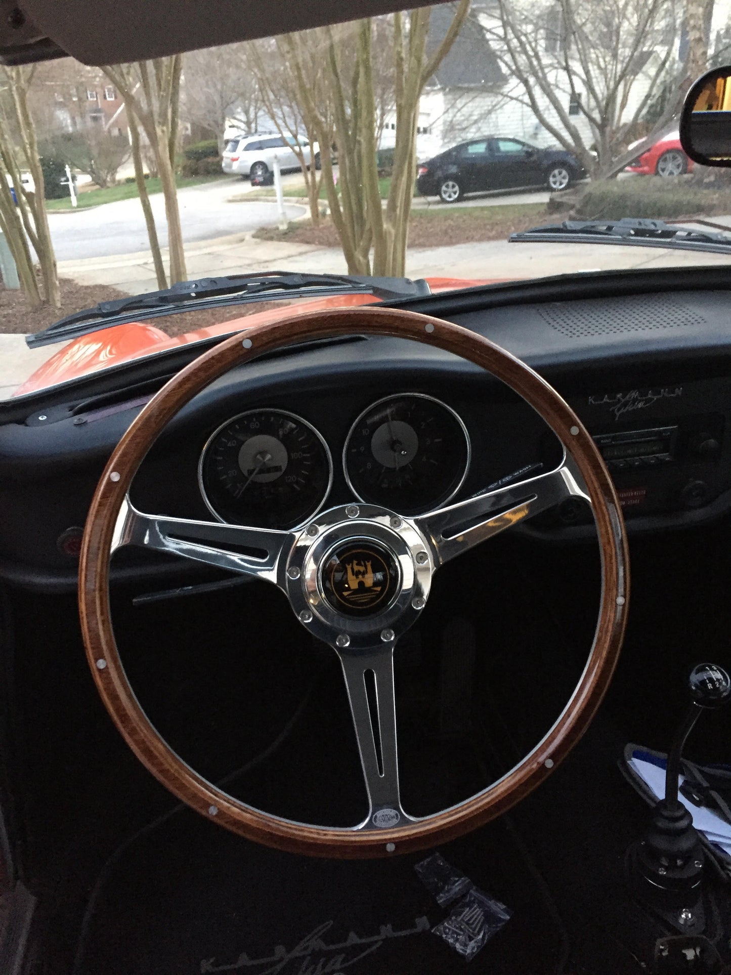Steering wheel by Aircooled Accessories for Beetle/Ghia/Type3 - Slotted.